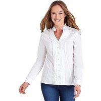 Joe Browns Ruffle Blouse - White