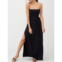 Everyday Bandeau Beach Maxi Dress - Black