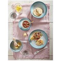 Denby Azure Haze 12-Piece Dinnerware Set