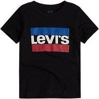 Levi'S Boys Short Sleeve Sports Logo T-Shirt - Black