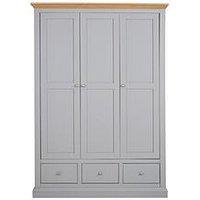 Very Home Hanna 3 Door, 3 Drawer Wardrobe