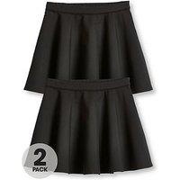 Everyday Girls 2 Pack Woven Skater School Skirts - Black