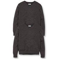 The Very Collection Unisex 2 Pack V-Neck School Jumper - Charcoal