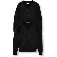 Everyday Girls 2 Pack School Cardigans - Black