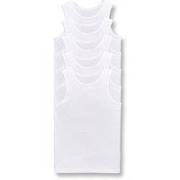 The Very Collection Boys 5 Pack & Sleeveless School Vests - White