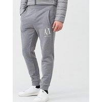 Armani Exchange Embroidered Logo Sweat Pants - Grey