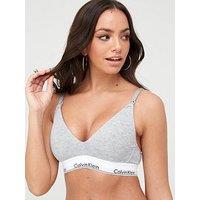 Calvin Klein Modern Cotton Maternity Bra - Grey