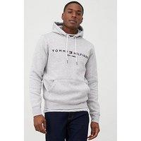 Tommy Hilfiger Core Logo Overhead Hoodie - Light Grey