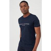 Tommy Hilfiger Men's Logo T-Shirt, Blue