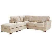 Very Home Kingston L/H Corner Chaise Sofa Bed With Footstool