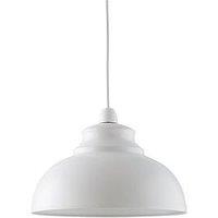 Everyday Dome Spun Metal Shade - White