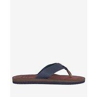 Barbour Toeman Beach Flip Flops - Dark Blue