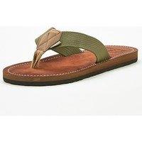 Barbour Toeman Beach Flip Flops - Green