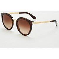 Dolce & Gabbana Round Sunglasses - Havana