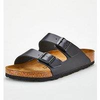 Birkenstock Men'S Arizona Smooth Leather Sandal - Black
