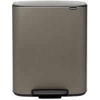 Brabantia Bo 30 + 30-Litre Pedal Bin - Platinum