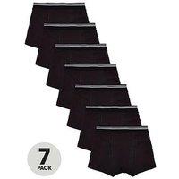 Everyday Boys 7 Pack Trunks - Black