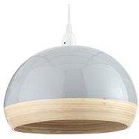 Everyday Hampton Bamboo Easy-Fit Lightshade &Ndash; Grey