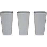 Wham Set Of 3 Grey 16Cm Studio Planter Covers