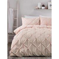 Serene Lara Duvet Cover Set - Blush