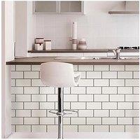 Inhome Pack Of 4 Subway Tile Peel & Stick Backsplash Tiles