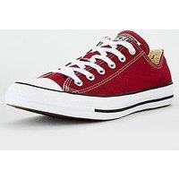 Converse Mens Canvas Ox Trainers - Dark Red