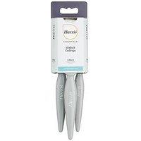 Harris Essentials Walls & Ceilings Paint Brushes 3 Pack