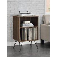 Novogratz Concord Turntable Stand - Walnut Effect