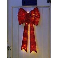 Battery Operated Door Bow Red