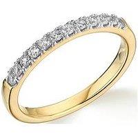 Love Gold 9Ct Gold 0.25Ct Diamond Micro Setting Eternity Ring