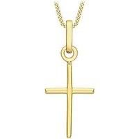 Love Gold 9Ct Gold Fancy Cross Pendant Necklace