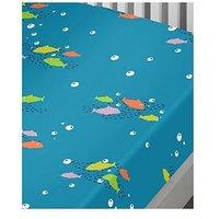 Bedlam Sea Life Glow In The Dark Single Fitted Sheet - Multi