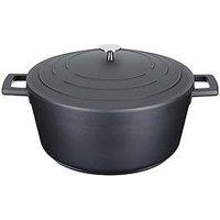 Masterclass Lightweight Cast Aluminium 5 Litre Casserole Dish - Black