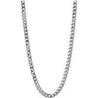 The Love Collection Sterling Silver 1/2Oz Solid Diamond Cut Curb Chain