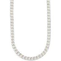 The Love Collection Mens Sterling Silver 20 Inch 2 Oz Curb Chain Necklace