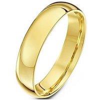 The Love Collection 9Ct Yellow Gold 4Mm Light Court Band