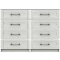 One Call Regal Ready Assembled 4 + 4 Drawer Chest