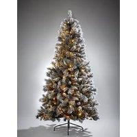 Very Home 6Ft Black Forest Flocked Pre-Lit Christmas Tree