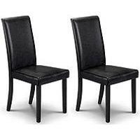 Julian Bowen Pair Of Hudson Dining Chairs - Black