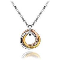 Hot Diamonds Calm Pendant Tri Colour Necklace