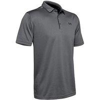 Under Armour Mens Golf Tech Wicking Textured Soft Light Polo Shirt