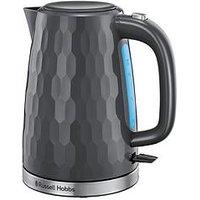 Russell Hobbs Honeycomb Grey Plastic Kettle - 26053