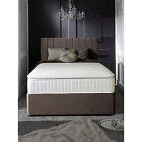 Shire Beds Liberty 1000 Pocket Pillowtop Mattress And Upholstered Divan Base Bed Set (Headboard Sold Separately) - Fsc Certified