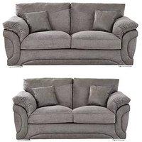 Labrinth Fabric 3 Seater + 2 Seater Sofa Set