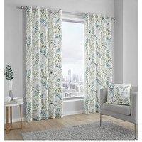 Fusion Fernworthy Lined Eyelet Curtains