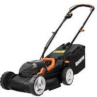Worx 40V 34Cm Cordless Lawn Mower 400M2 With X2 2.0Ah Batteries & Charger