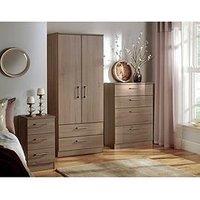 Swift Halton Ready Assembled 2 Drawer, 2 Door Wardrobe - Fsc Certified