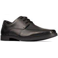 Clarks Youth Scala Step Lace Up School Shoe - Black