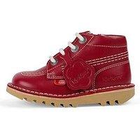 Kickers Kick Hi Zip Boot - Red