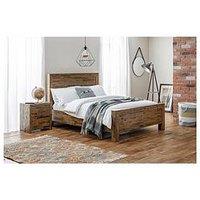 Julian Bowen Hoxton Wooden Bed - Solid Acacia
